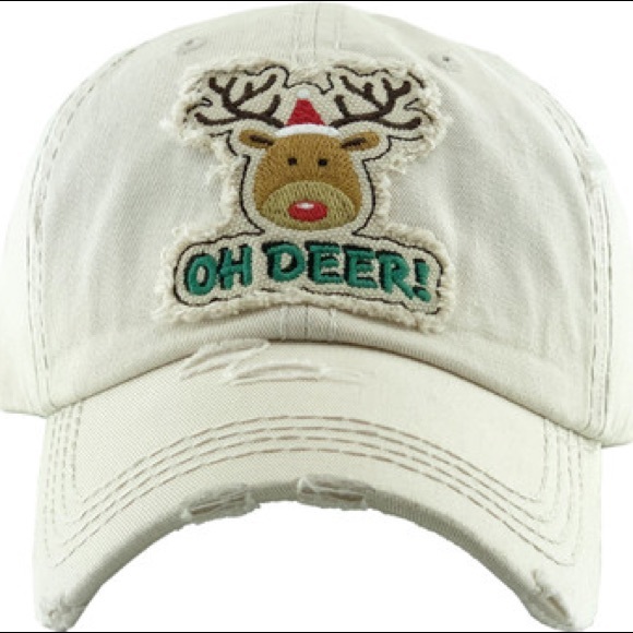 KBETHOS Accessories - OH DEER WASHED VINTAGE BALLCAP
